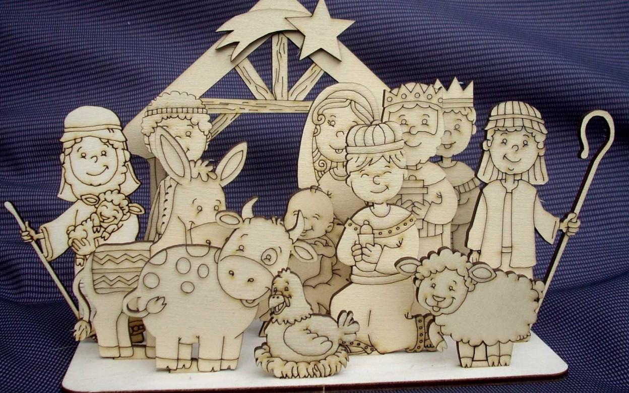 BETLÉM vánoční - na kreativní dotvoření