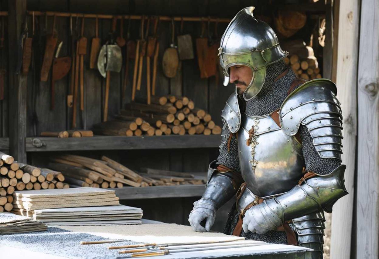 Platnéř - výroba zbrojí