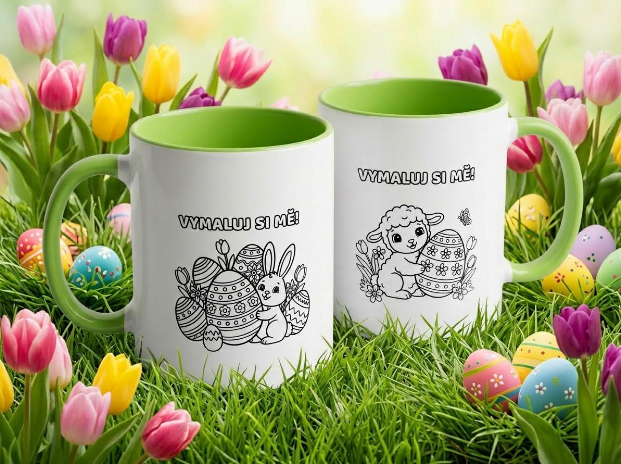 Hrníčková omalovánka - VELIKONOCE