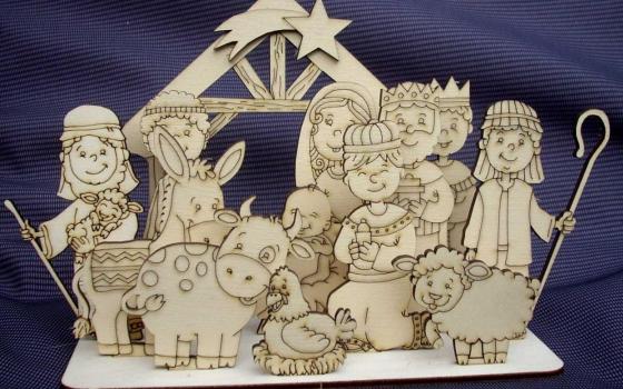 BETLÉM vánoční - na kreativní dotvoření