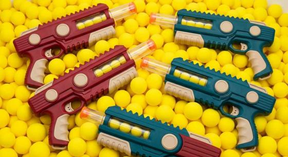 Pistolky - střílečky - míčky